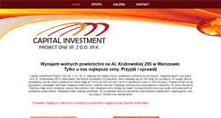 Desktop Screenshot of capital-investment.pl