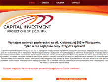 Tablet Screenshot of capital-investment.pl